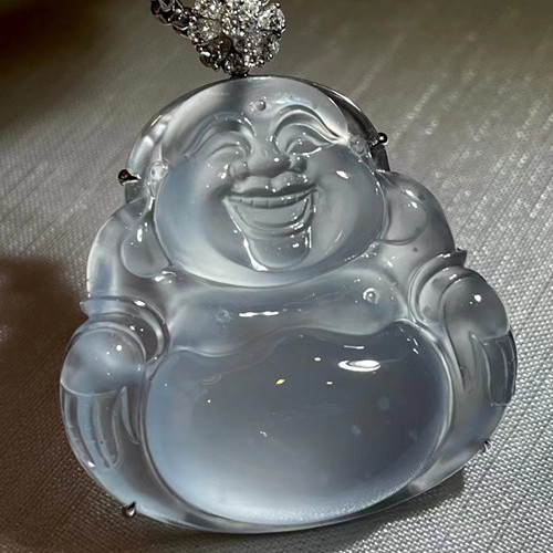 冰种翡翠佛公